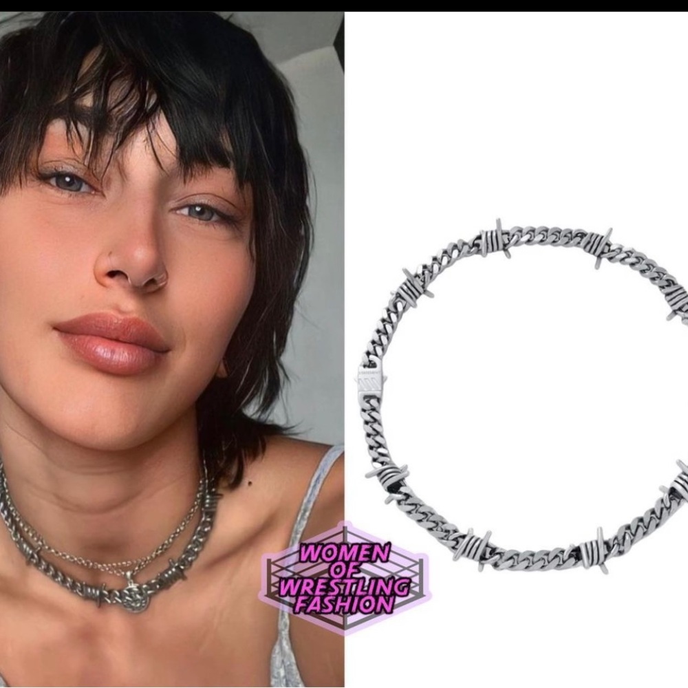 Barbed wire Cuban necklace